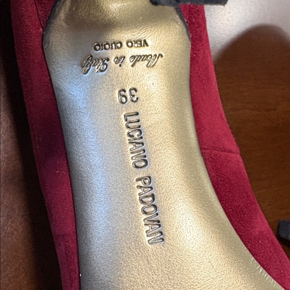 Elegant Red Peep-Toe Heels - Picture 7 of 7